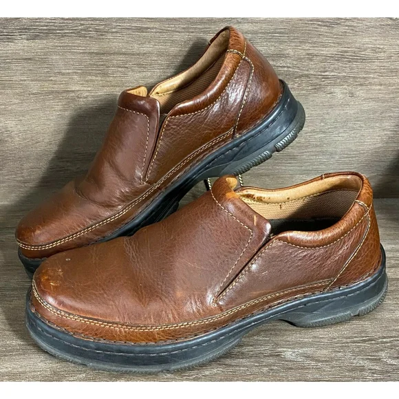 Bass Shoes Bass Poplar Brown Leather Slip On Casual Shoe Men